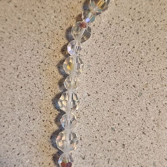 Elegant Crystal Beaded 19 inch Necklace - Picture 2 of 4